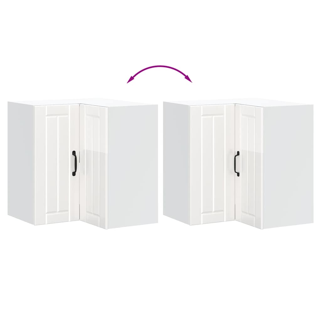 Kjøkkeninnredning Overskap Lucca Høyglans Hvit Hjørneskap