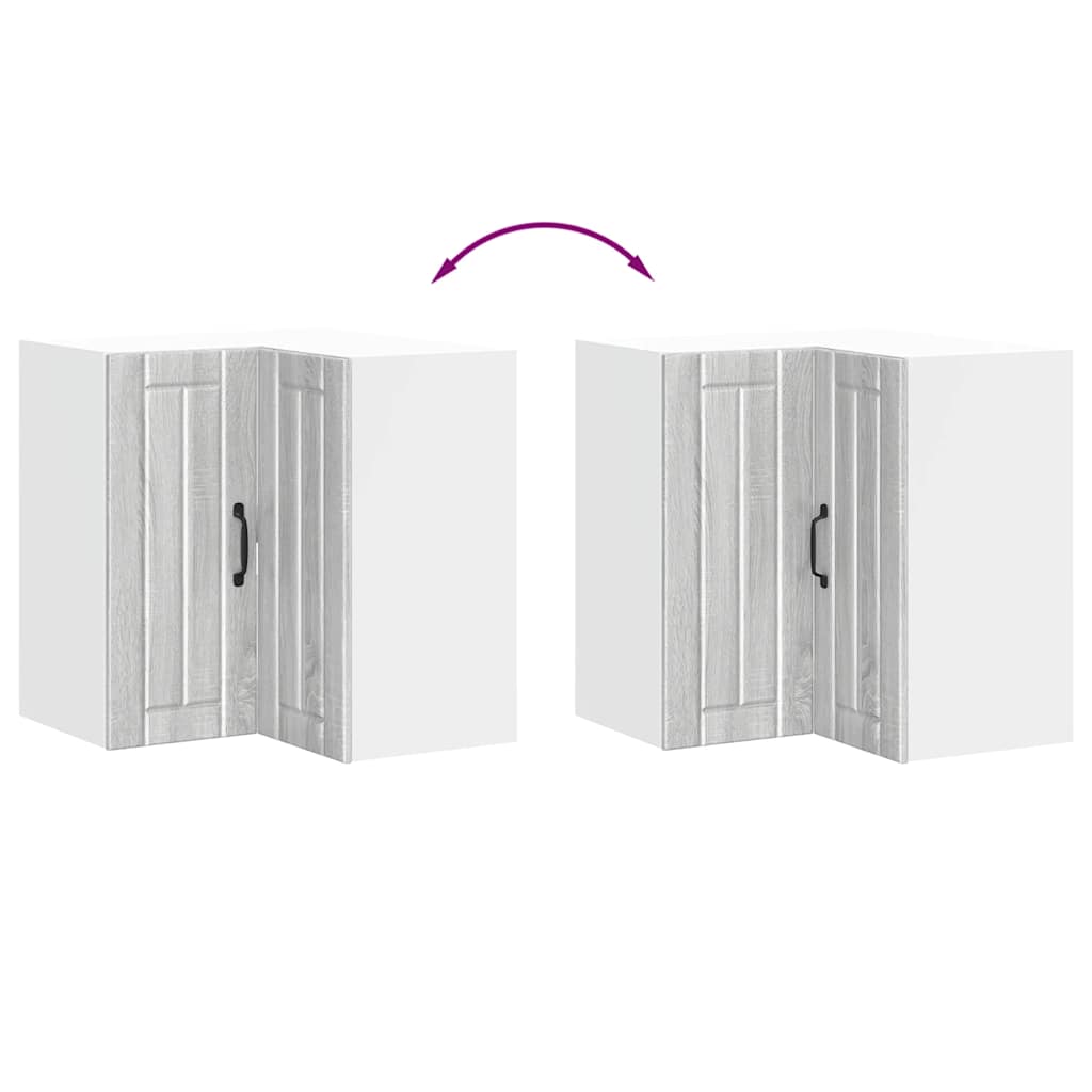 Kjøkkeninnredning Overskap Lucca Sonoma Grå Eik Hjørneskap