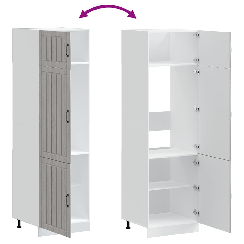 Kjøkkeninnredning Kjøkkenskap Lucca Sonoma Grå Eik