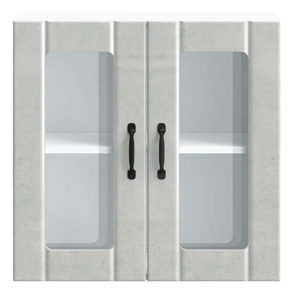 Kjøkkeninnredning Overskap veggskap med glassdør Lucca Betonggrå