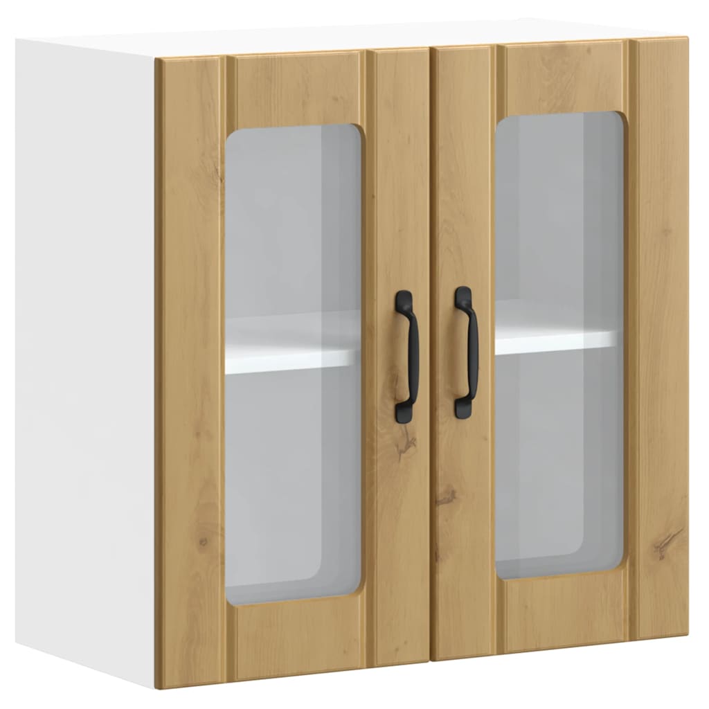 Kjøkkeninnredning Overskap med glassdør Lucca Artisan Eik