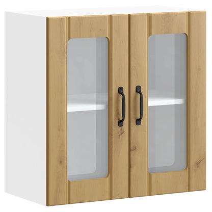 Kjøkkeninnredning Overskap med glassdør Lucca Artisan Eik