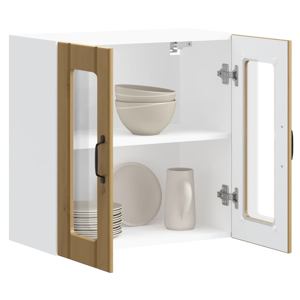 Kjøkkeninnredning Overskap med glassdør Lucca Artisan Eik