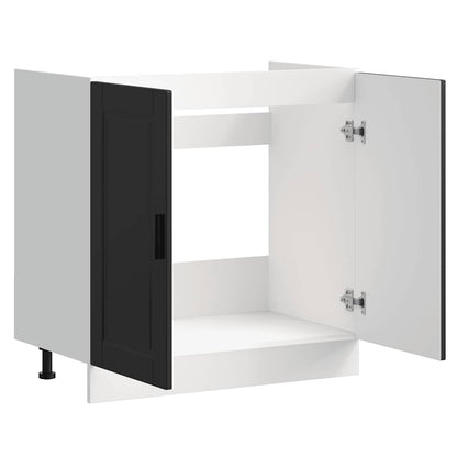 Kjøkkeninnredning Underskap Porto Svart 80x46x81,5 cm Vask