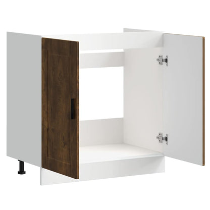 Kjøkkeninnredning Underskap Porto Røkt Eik 80x46x81,5 cm Vask