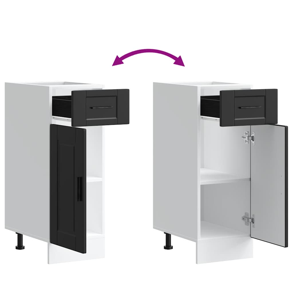 Kjøkkeninnredning Underskap Porto Svart