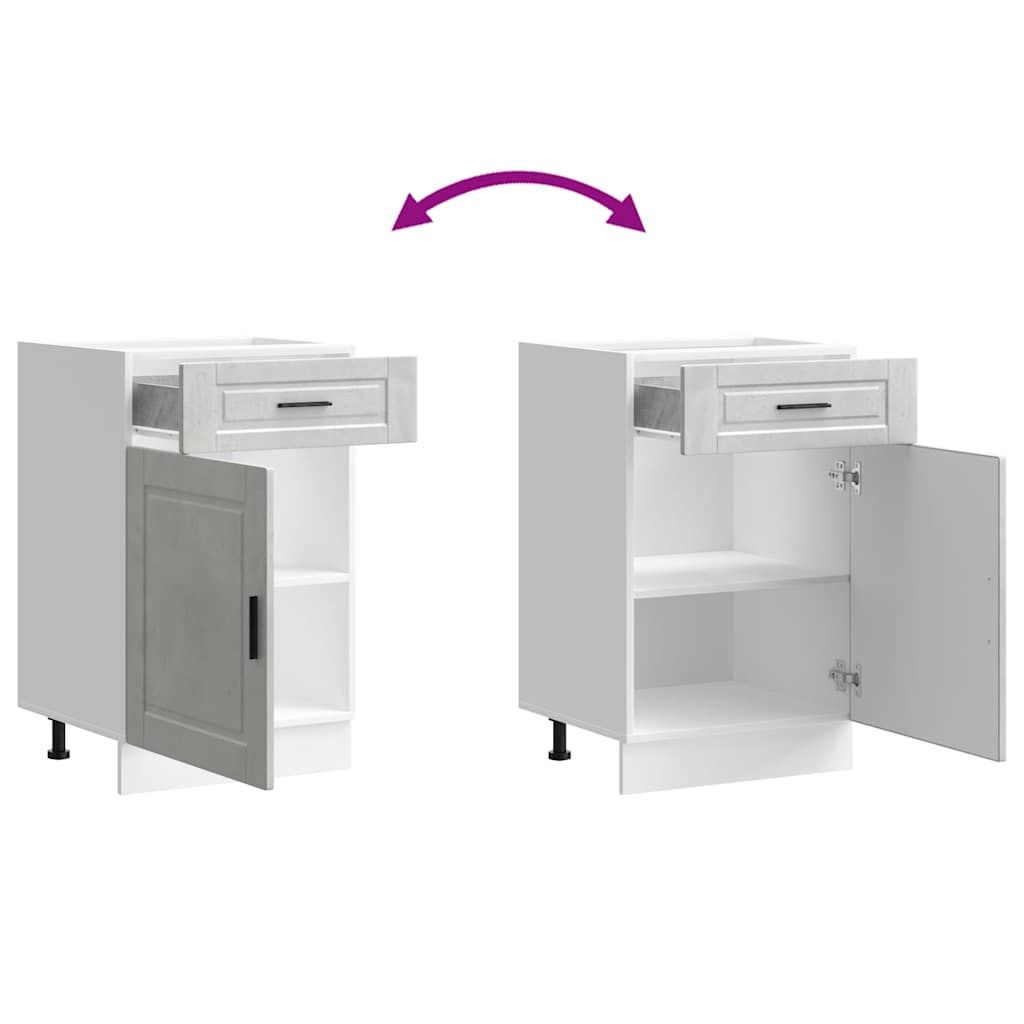 Kjøkkeninnredning Underskap Porto Betonggrå