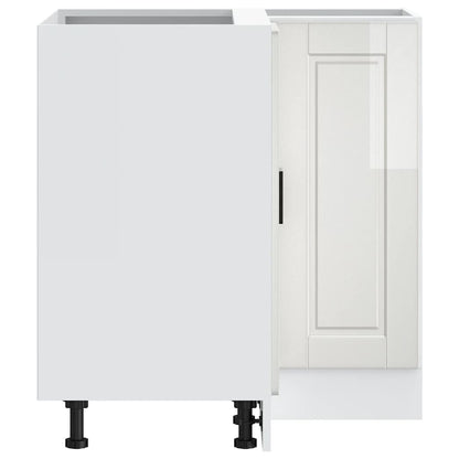 Kjøkkeninnredning Underskap Porto Høyglans Hvit Hjørne