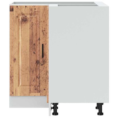 Kjøkkeninnredning Underskap Porto Gammelt Tre Eik Hjørne