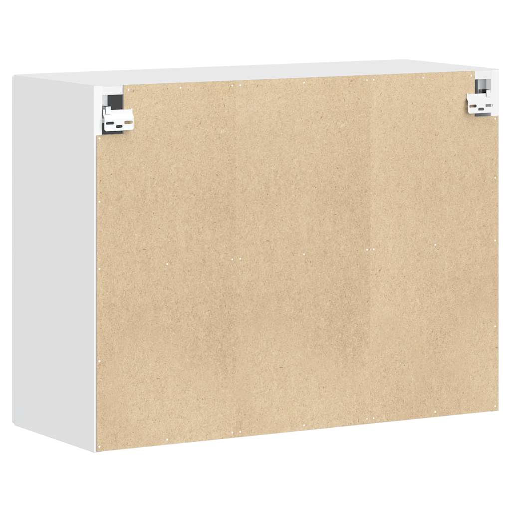 Kjøkkeninnredning Overskap Porto Hvit med glassdør