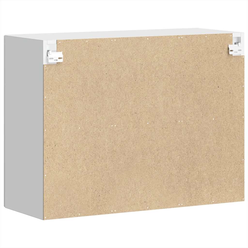 Kjøkkeninnredning Overskap Porto Hvit med glassdør