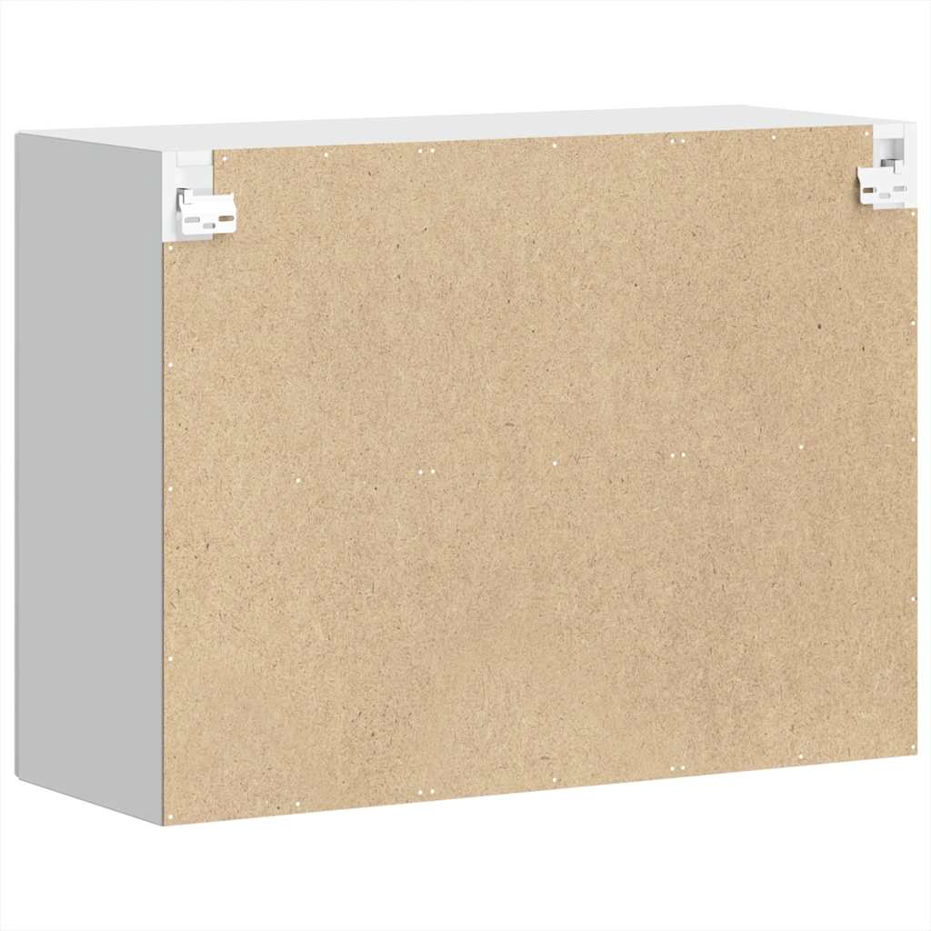 Kjøkkeninnredning Overskap Porto Høyglans Hvit med glassdør