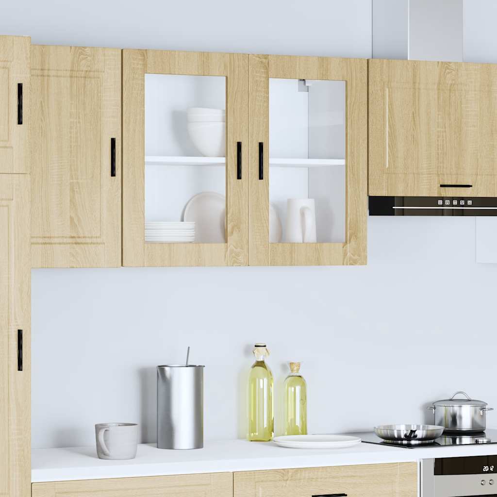 Kjøkkeninnredning Overskap Porto Sonoma Eik med glassdør