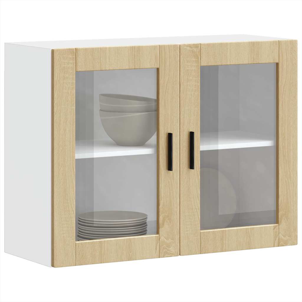Kjøkkeninnredning Overskap Porto Sonoma Eik med glassdør