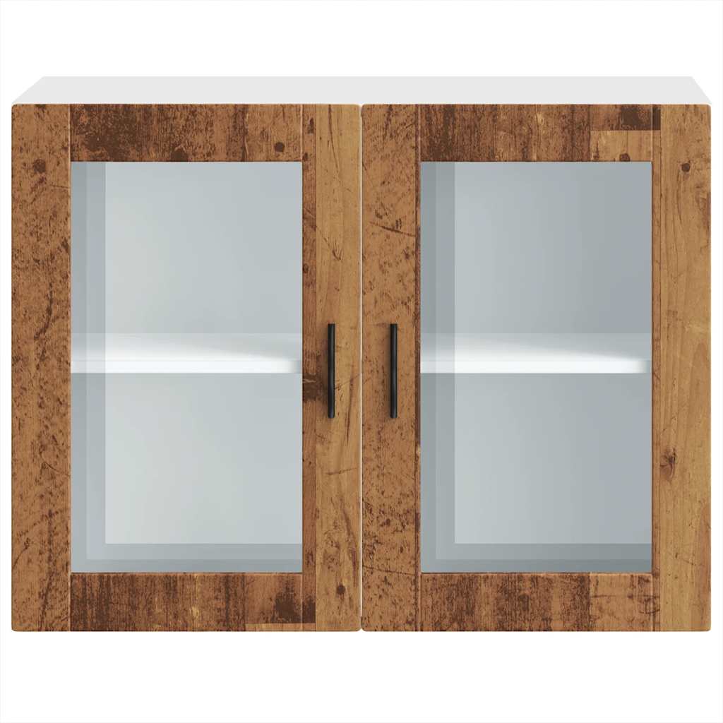 Kjøkkeninnredning Overskap Porto Gammelt Tre med glassdør
