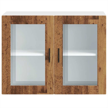 Kjøkkeninnredning Overskap Porto Gammelt Tre med glassdør