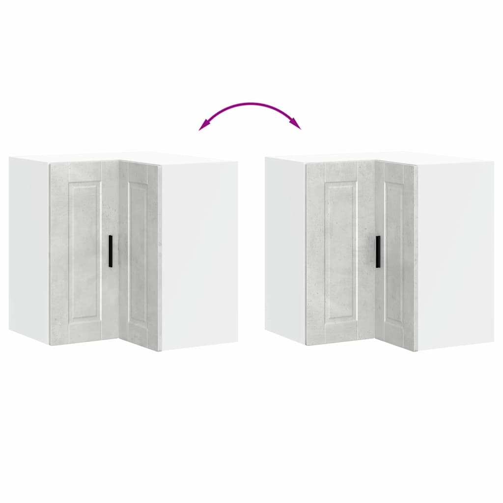 Kjøkkeninnredning Overskap Porto Betonggrå Hjørneskap