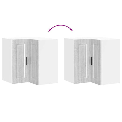 Kjøkkeninnredning Overskap Porto Sonoma Grå Eik Hjørneskap