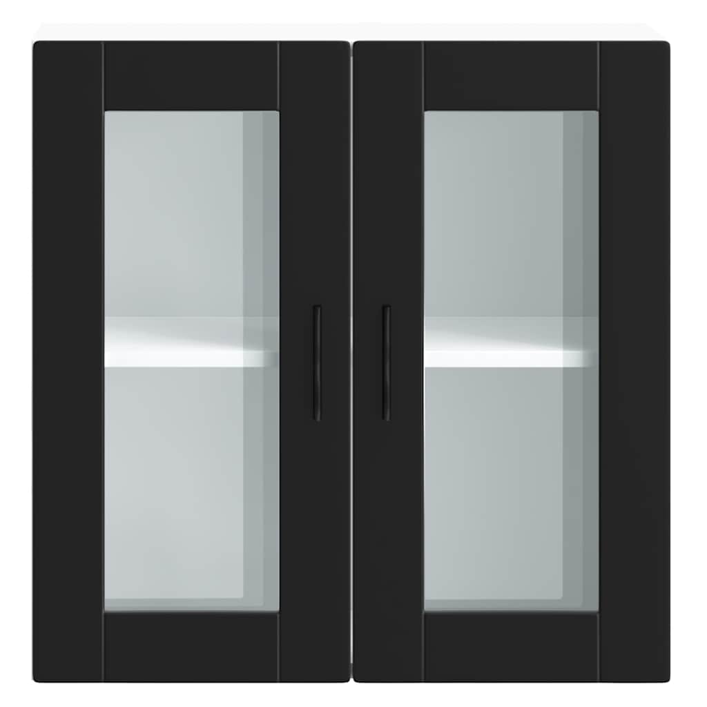 Kjøkkeninnredning Overskap med glassdør Porto svart