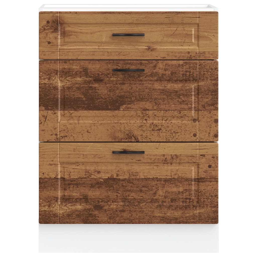 Kjøkkeninnredning Underskap Porto Gammelt tre