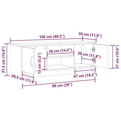 TV-Møbel Gammelt Tre Tv-benk 102x30x37,5 cm