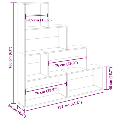 Bokhylle Gammelt Tre 157x24x160 cm