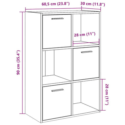 Bokhylle Gammelt Tre 60,5x30x90 cm