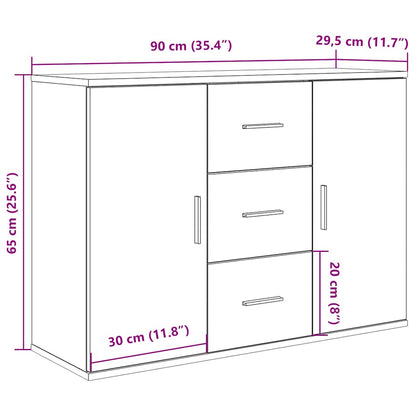 Skjenk Gammelt Tre 90x29,5x65 cm