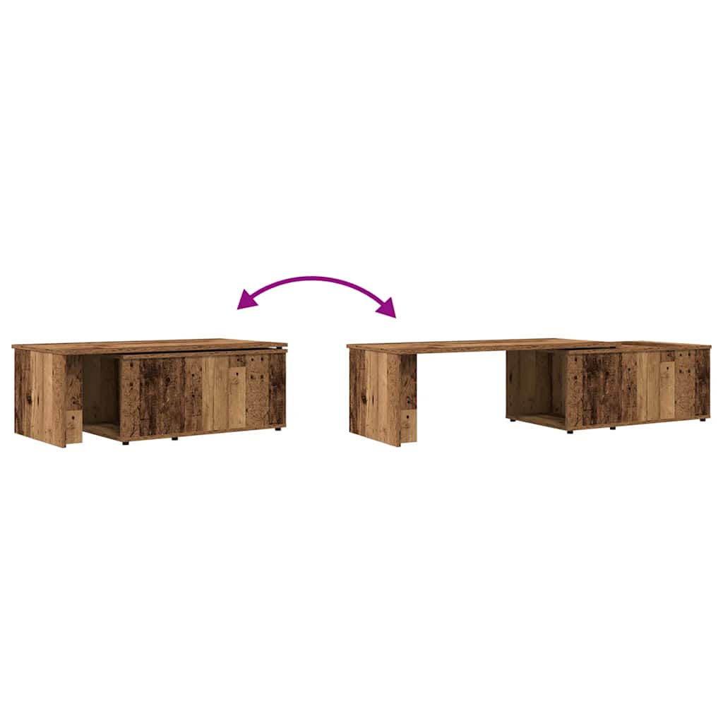 Salongbord Sofabord Gammelt Tre 150x50x35 cm