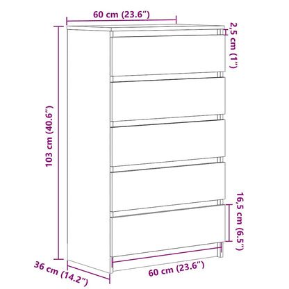 Kommode Gammelt Tre 60x36x103 cm
