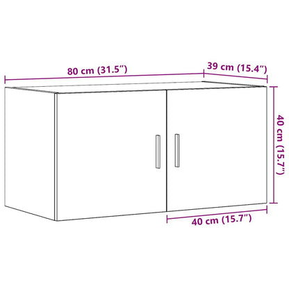 Veggskap Gammelt Tre 80x39x40 cm