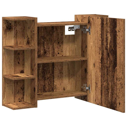 Baderomsspeil Baderomshylle med speil Gammelt Tre 80x20,5x64cm