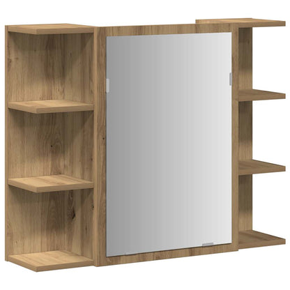 Baderomsspeil Baderomshylle med speil Artisan Eik 80x20,5x64cm