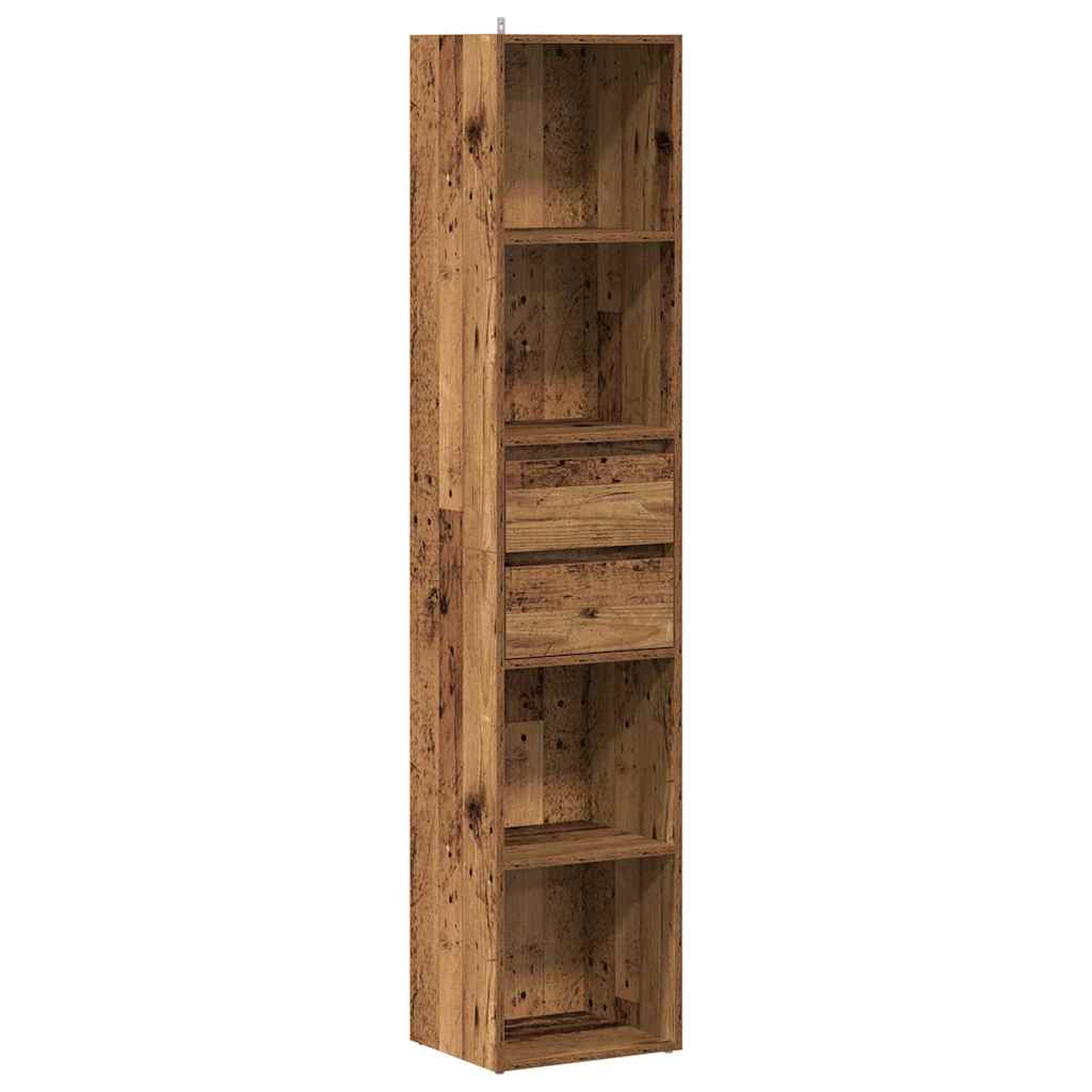 Bokhylle Gammelt Tre 36x30x171 cm