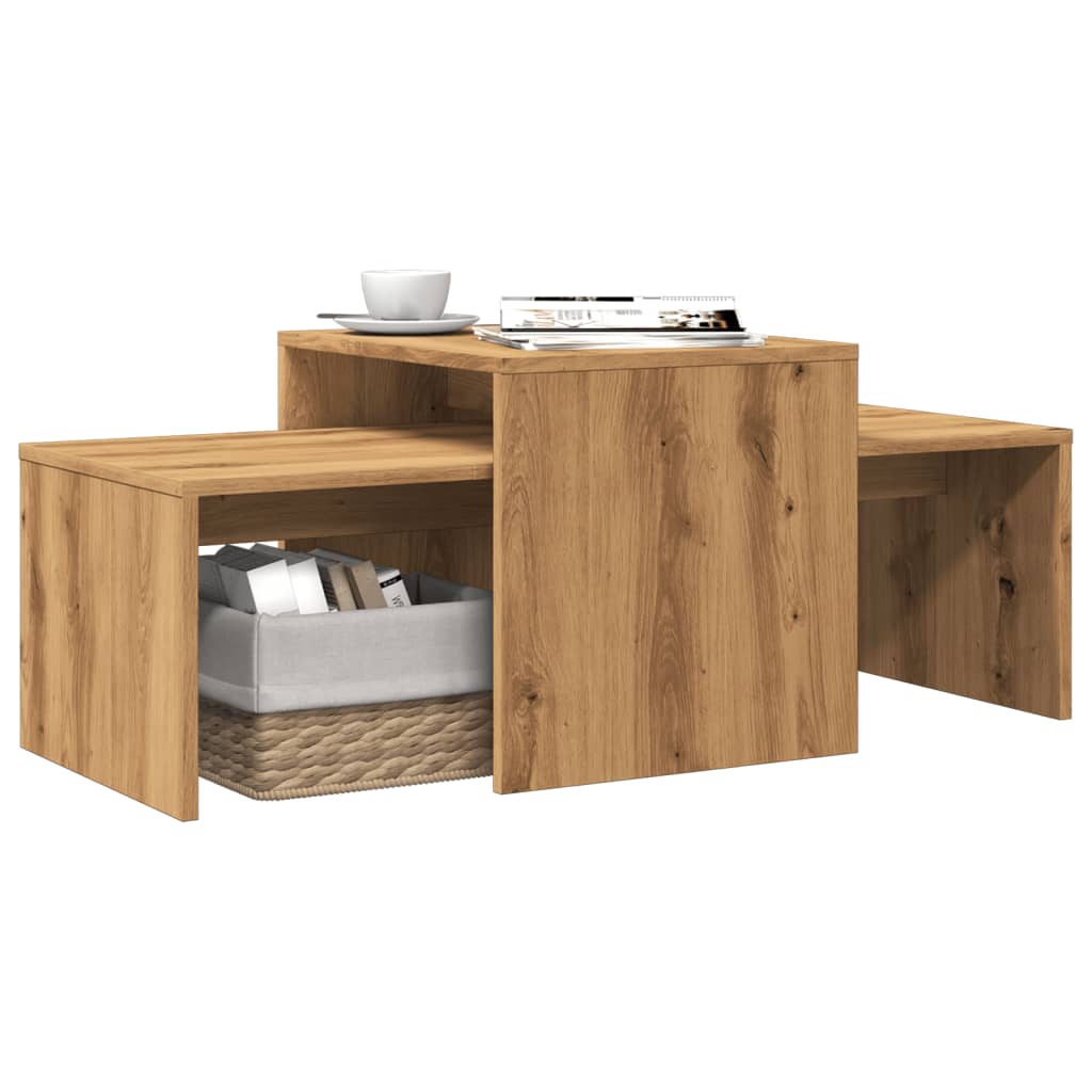 Salongbord Sofabord Artisan Eik 100x48x40 cm