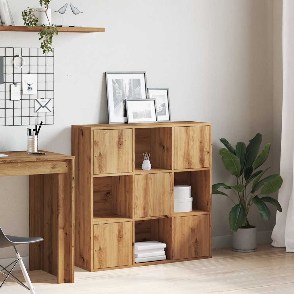 Bokhylle Artisan Eik 90x28x90 cm