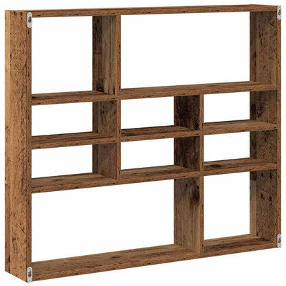 Vegghylle gammelt tre 90x16x78 cm