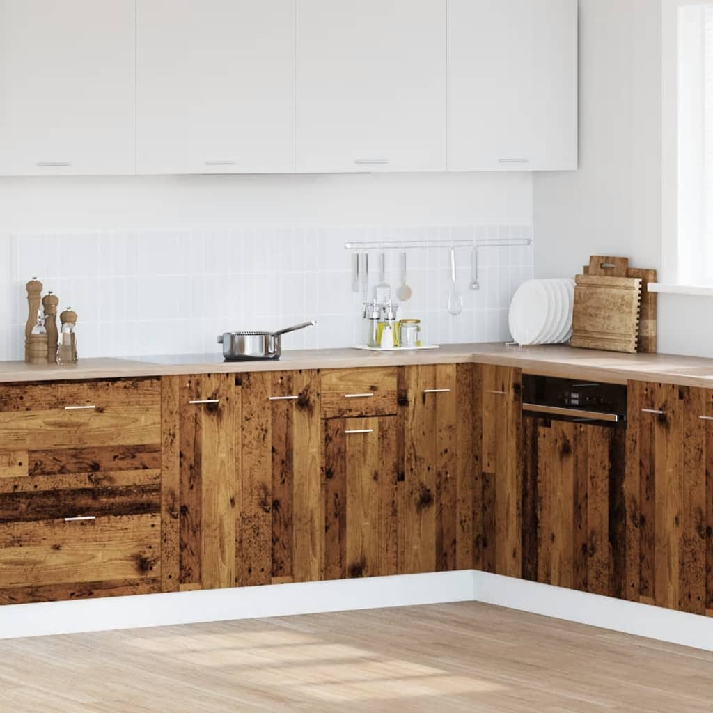 Kjøkkeninnredning Underskap med skuff "Lyon" Gammelt Tre 30x46x81,5 cm
