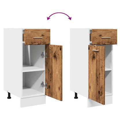 Kjøkkeninnredning Underskap med skuff "Lyon" Gammelt Tre 30x46x81,5 cm