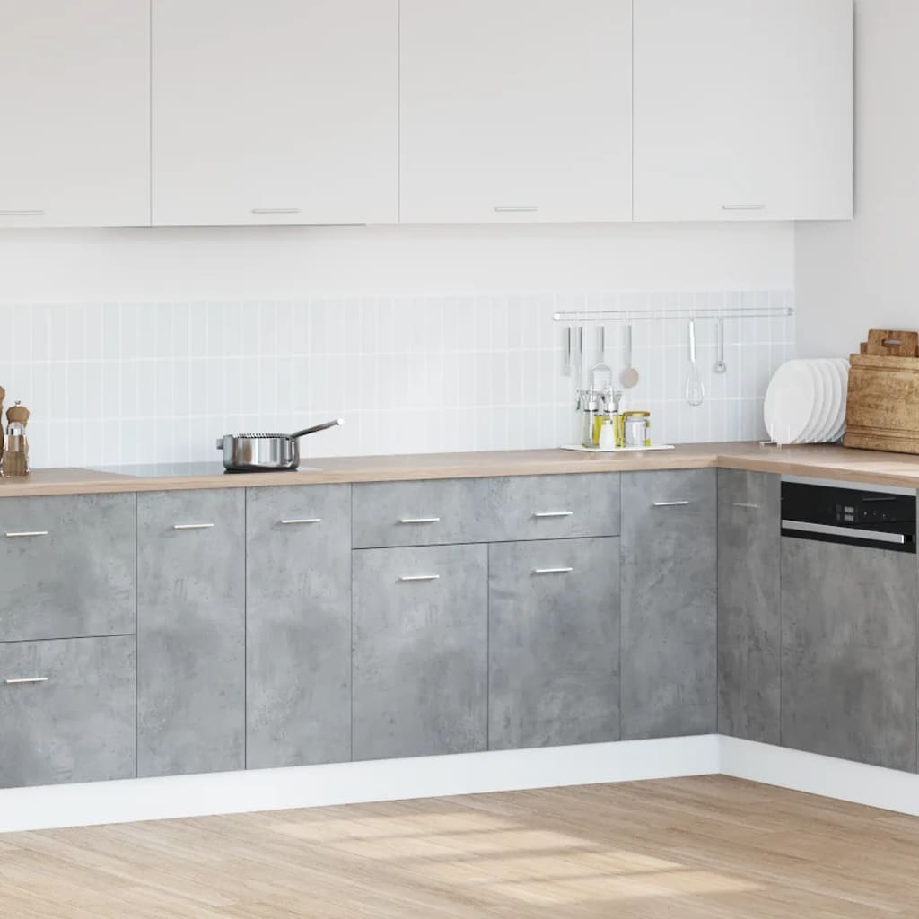 Kjøkkeninnredning Underskap Lyon Betonggrå med skuff 80x46x81,5 cm
