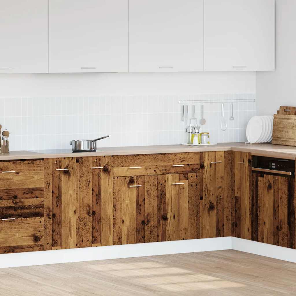 Kjøkkeninnredning Underskap Lyon Gammelt Tre med skuff 80x46x81,5 cm