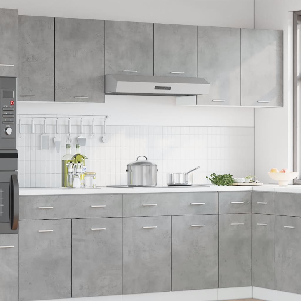 Kjøkkeninnredning Overskap "Lyon" Betonggrå 80x31x60 cm