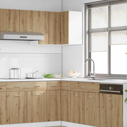 Kjøkkeninnredning Overskap hjørneskap "Lyon" Artisan Eik 57x57x60 cm