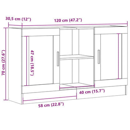 Skjenk Gammelt Tre 120x30,5x70 cm