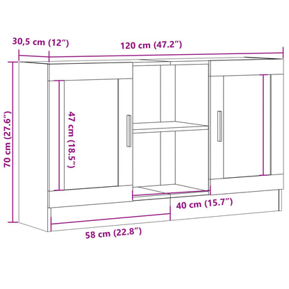 Skjenk Artisan Eik 120x30,5x70 cm