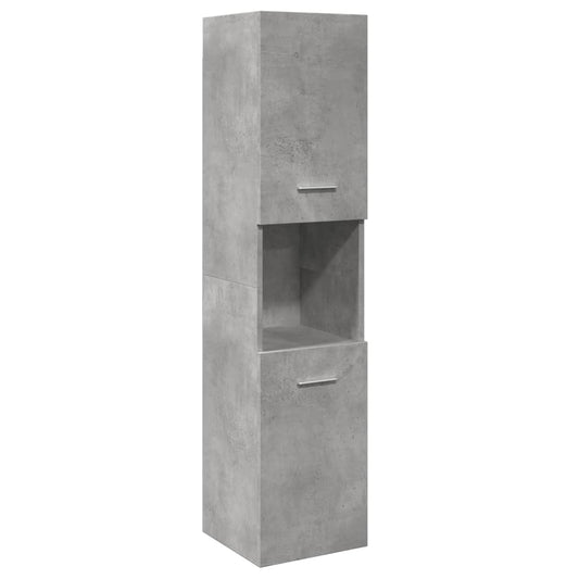Baderomsskap Betonggrå 30x30x130 cm