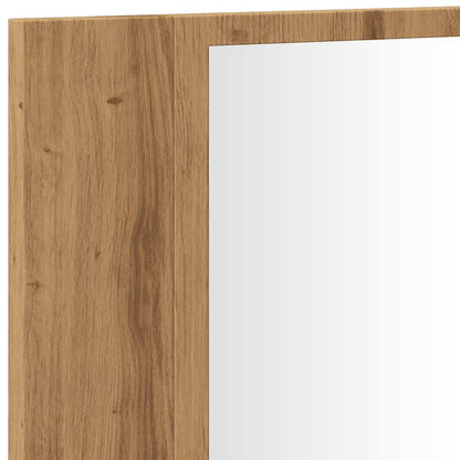 Baderomsspeil Speilskap med LED Artisan Eik 90x12x45 cm