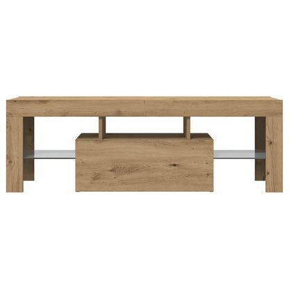 TV-Møbel Artisan Eik Tv-benk med LED-lys 120x36,5x40 cm
