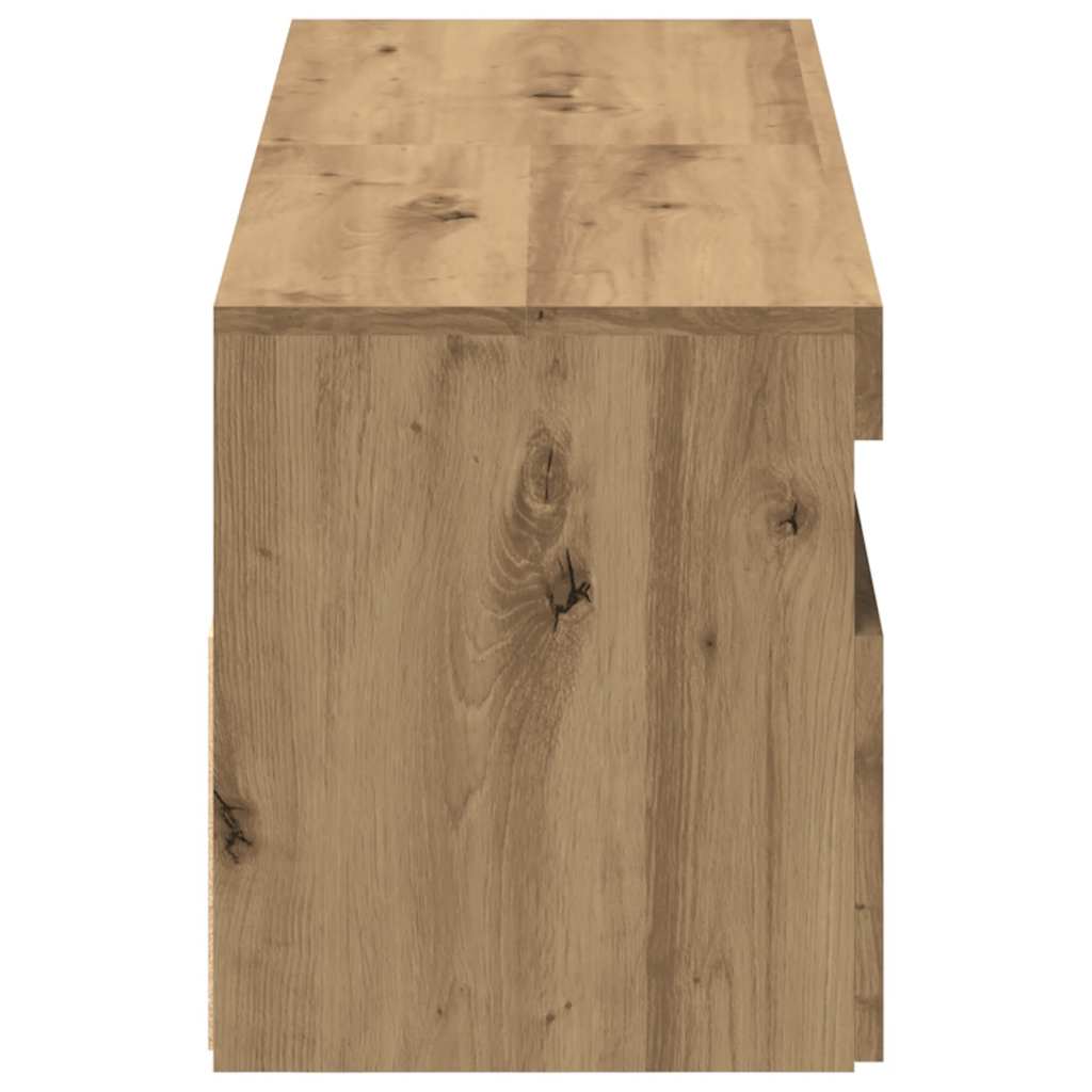 TV-Møbel Artisan Eik Tv-benk med LED-lys 2 stk