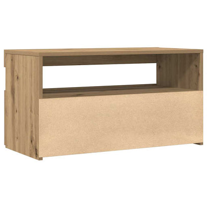 TV-Møbel Artisan Eik Tv-benk med LED-lys 2 stk